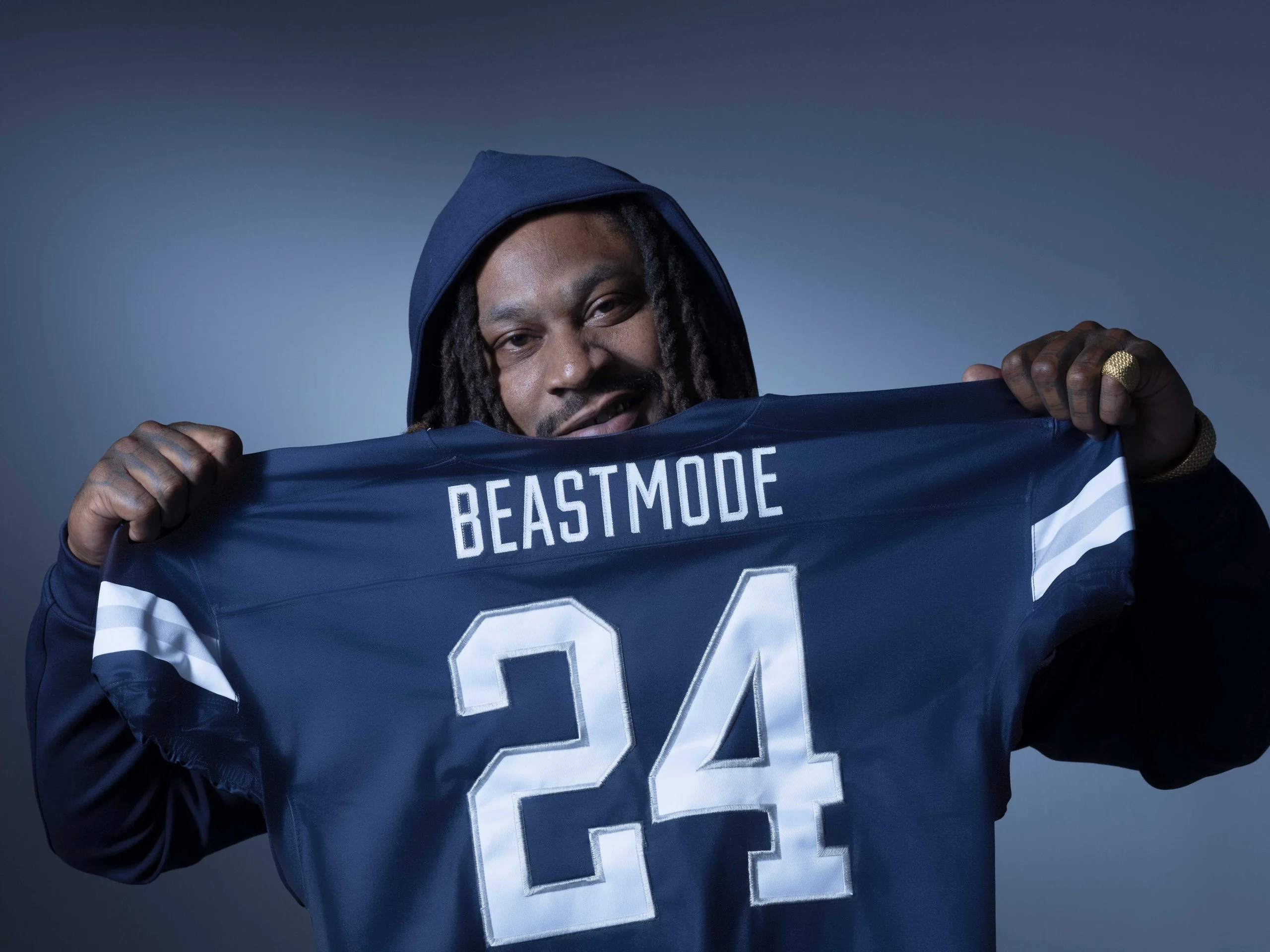EXCLUSIVE: Marshawn Lynch Brings His Signature Swagger To Dove With BEASTMODE Collection