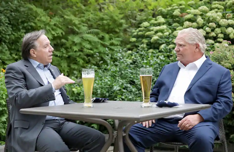 Fin de la «bromance» entre Legault et Ford sur fond de crise avec les médecins et de guerre commerciale avec les États-Unis