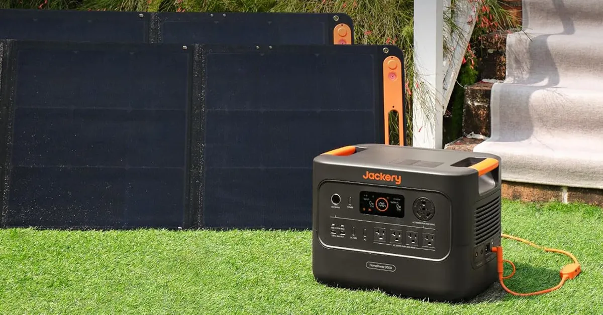 Score an exclusive $1,750 savings on Jackery's Explorer 3000 V2 solar bundle with 2x 200W panels at a new $1,249 low