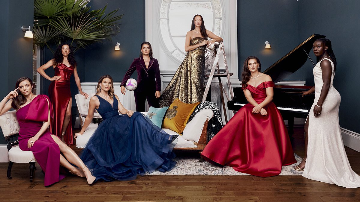 Swapping kit for couture! Netball stars glam up for their 'Hollywood moment' before the Commonwealth Games