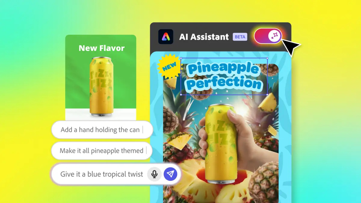 Adobe brings conversational AI Assistant to Express for creators