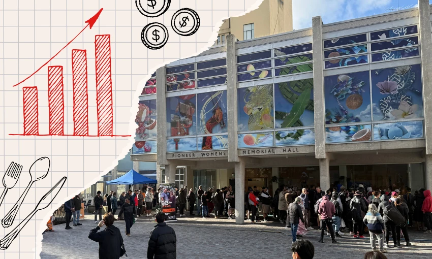 Charities providing food for homeless Aucklanders are struggling to meet demand