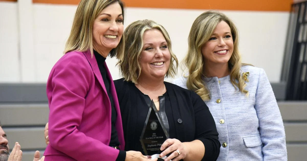 Sheldon Community Schools' Stephanie Pritts named Iowa Teacher of the Year