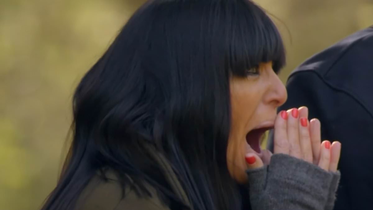 Celebrity Traitors viewers spot the hilarious moment host Claudia Winkleman 'breaks character' during bridge walking task