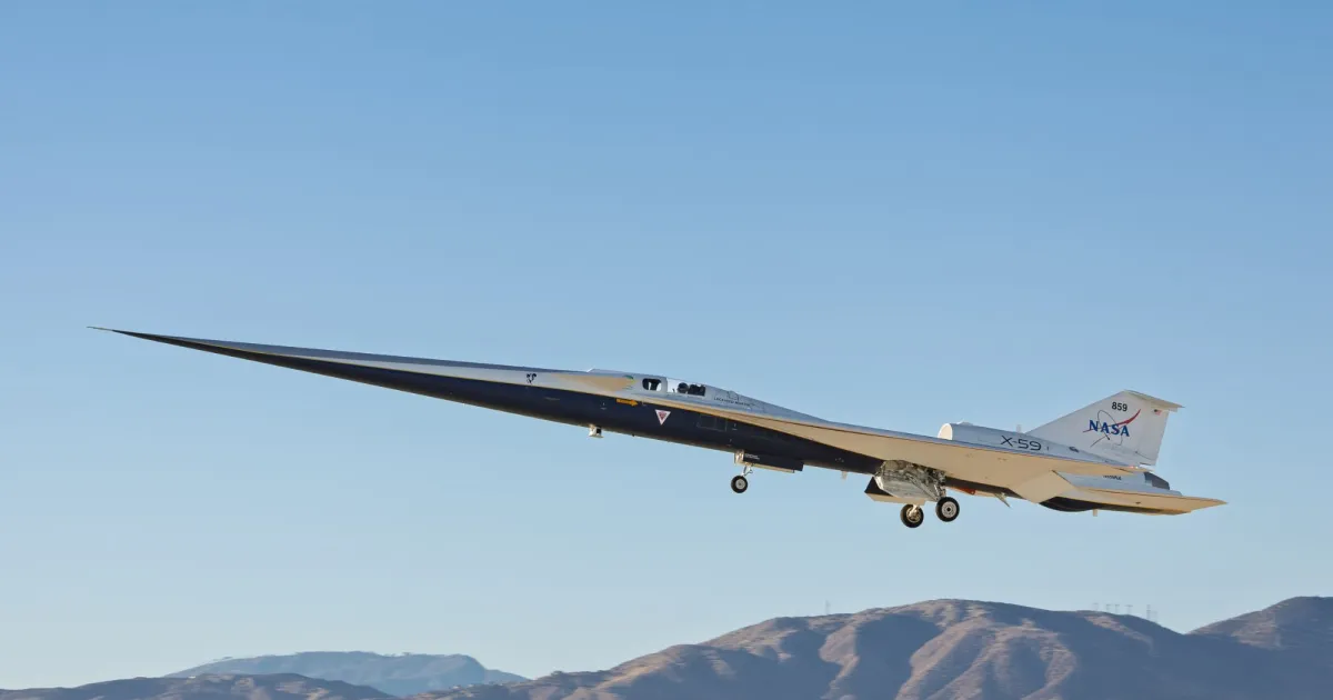 Lockheed Martin’s X-59 completes first supersonic flight minus the sonic boom