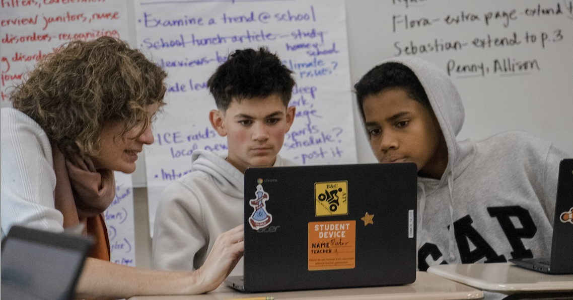 Digital journalism class gives W.E.B. Du Bois Regional Middle School students a voice