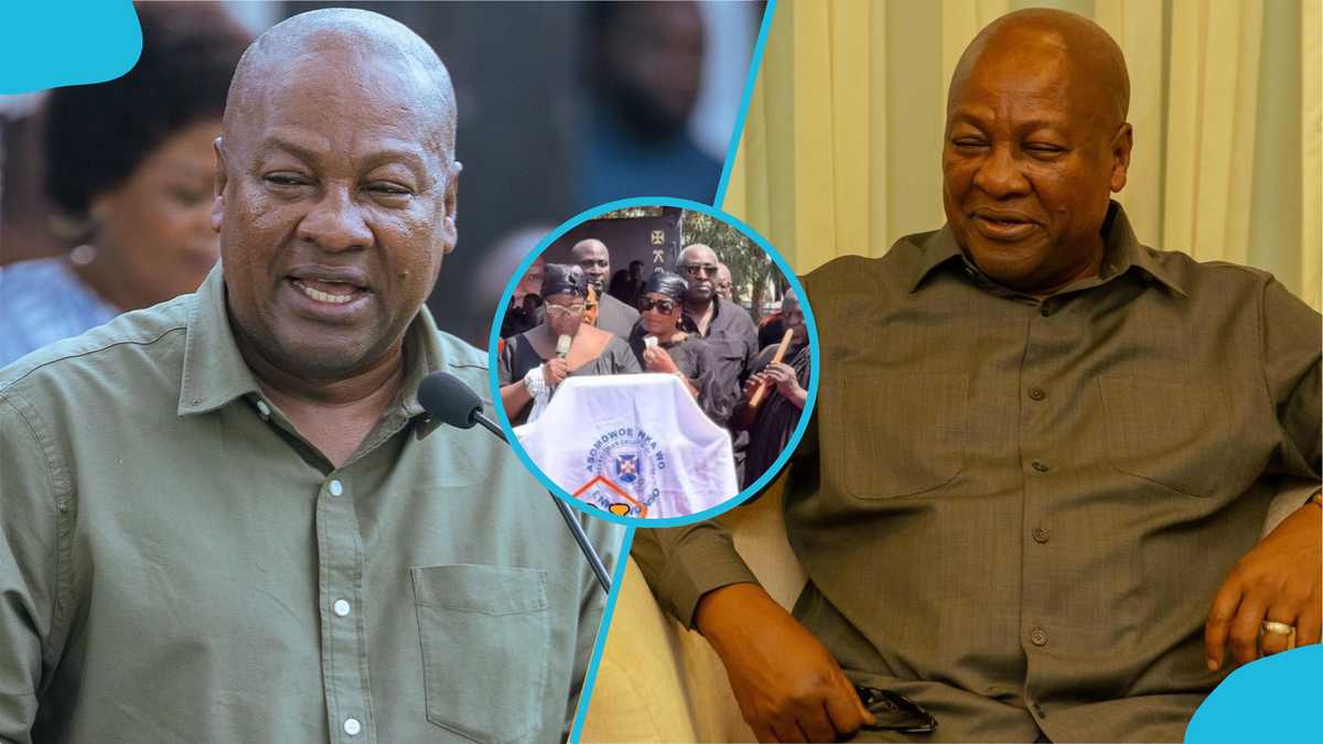 John and Ibrahim Mahama’s elder brothers make rare public appearance at family funeral