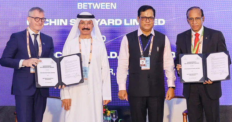 കപ്പല് അറ്റകുറ്റപ്പണി ക്ലസ്റ്റര് മെച്ചപ്പെടുത്തല് കൊച്ചിന് കപ്പല്ശാലയും കരാറില് ഒപ്പിട്ടു
