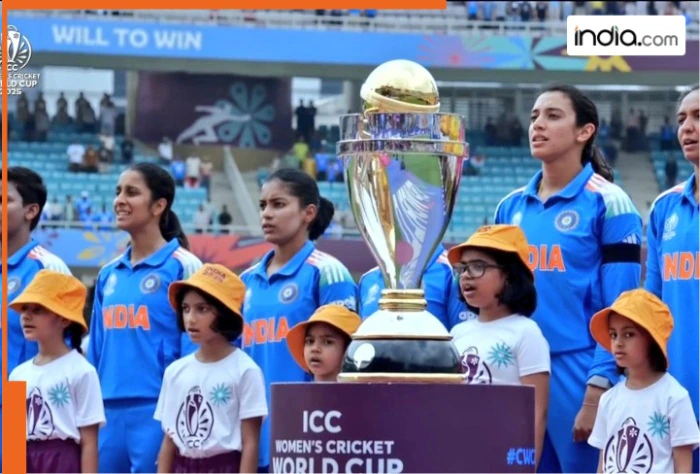 Star cricketer spotted supporting his wife at DY Patil Stadium during India vs Australia World Cup semi-final, his name is…