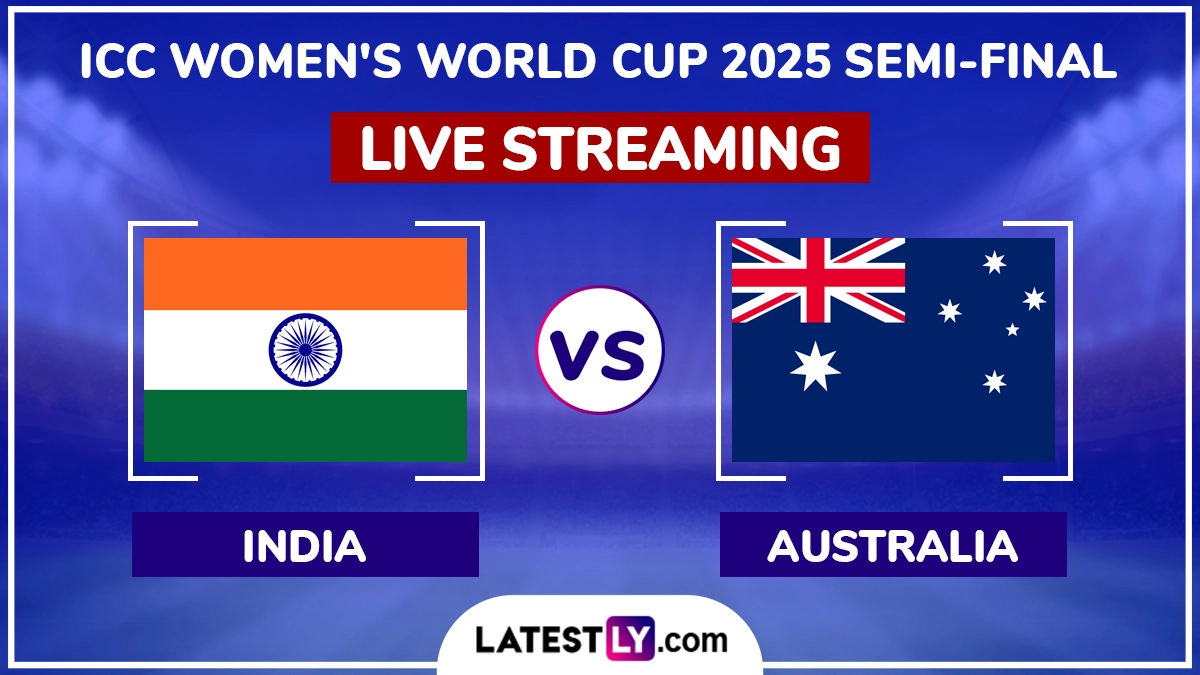 India Women vs Australia Women Free Live Streaming Online of ICC Women’s Cricket World Cup 2025 Semi-Final: How To Watch IND-W vs AUS-W CWC Match Free Live Telecast in India?