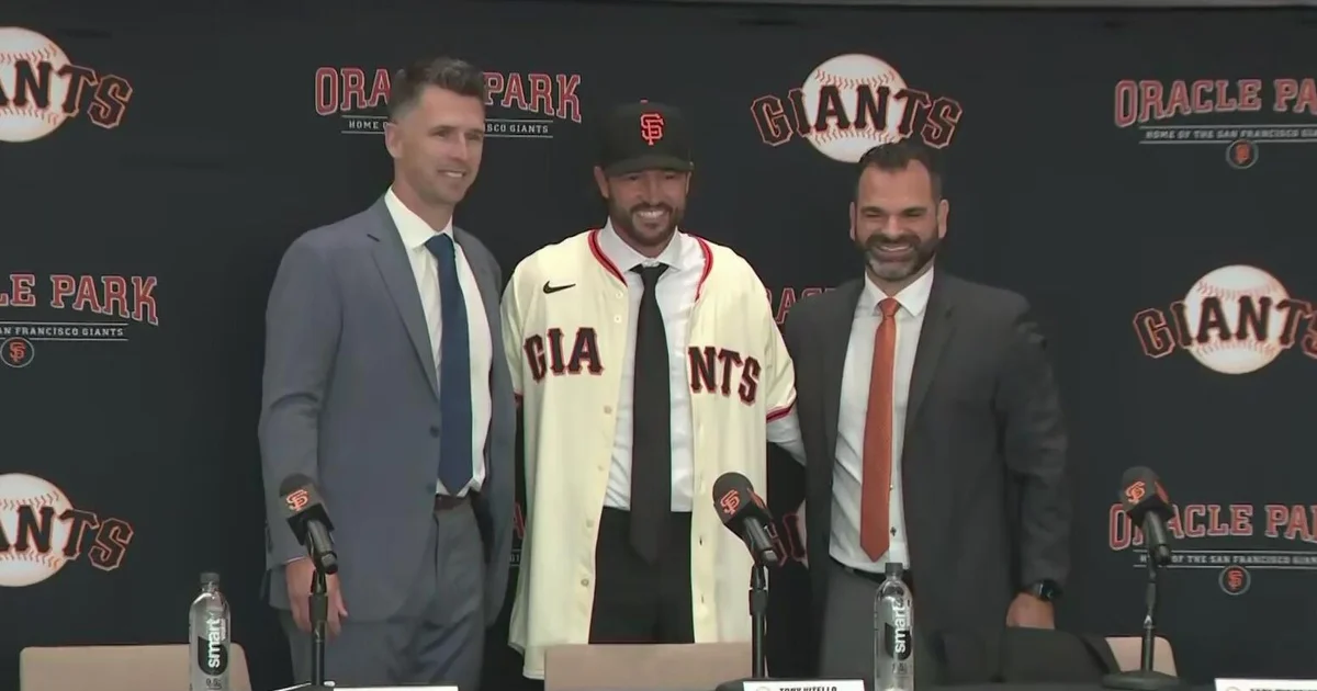 Tony Vitello introduced as San Francisco Giants manager after team makes historic hire