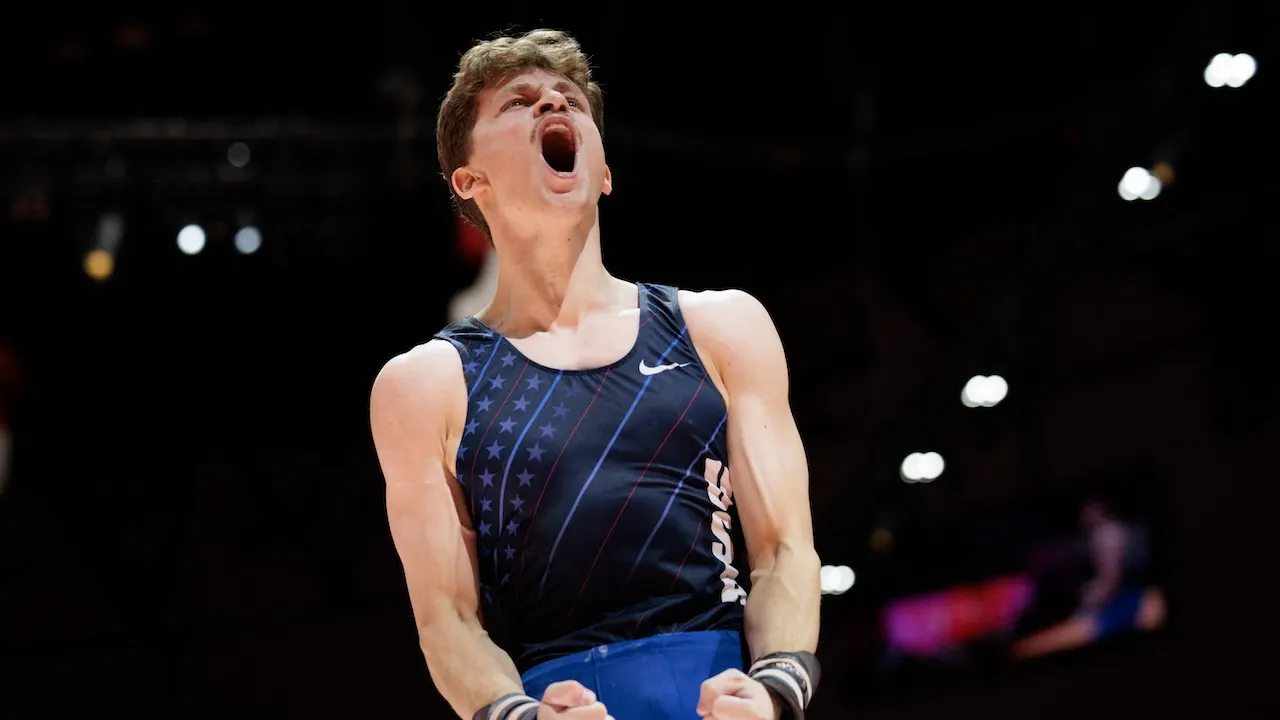 US Air Force world medalist gymnast defends barred Team Israel