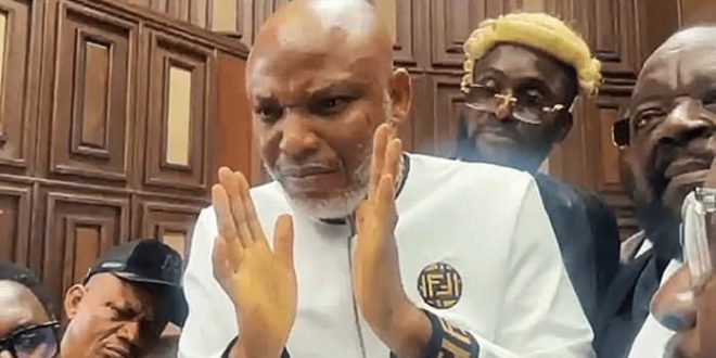 Judge adjourns to Nov 4 ,tells Kanu: Self defense ? You’re educated, but not a Lawyer