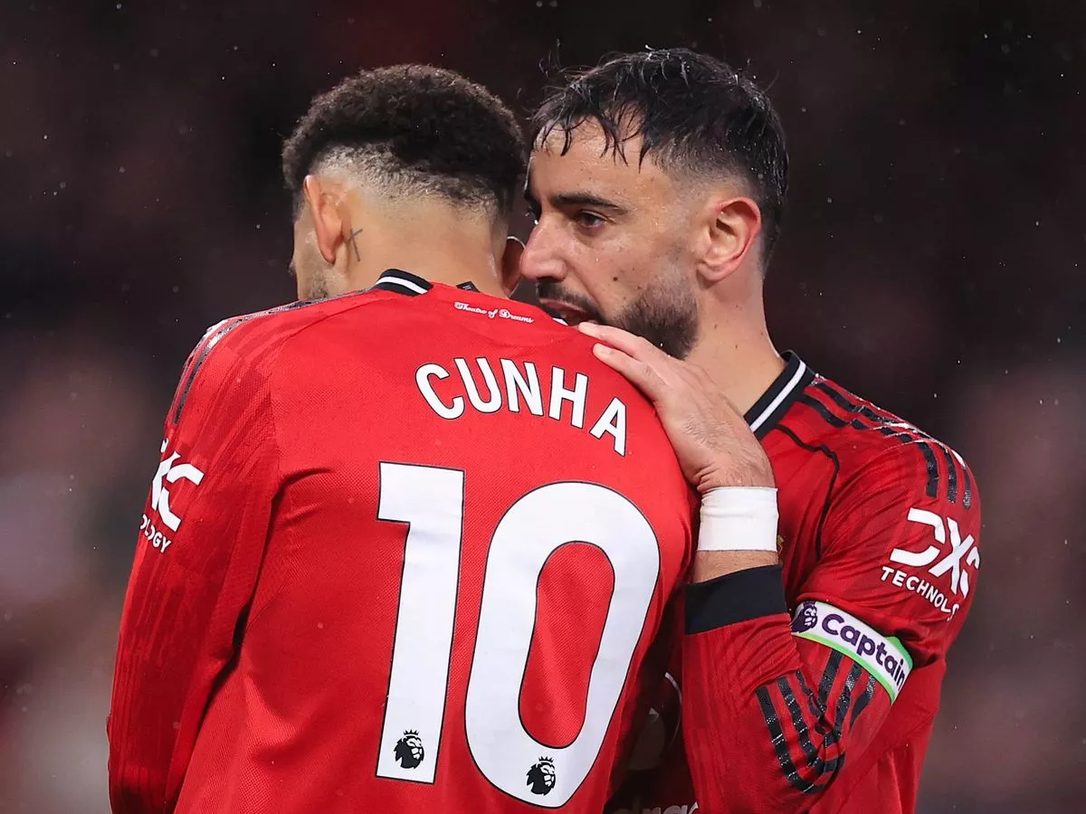 Matheus Cunha's two-word message to Bruno Fernandes following Man Utd moment