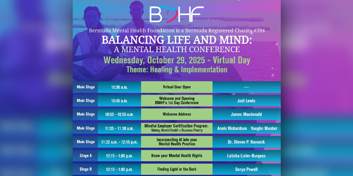 October 29–30: BMHF Mental Health Conference