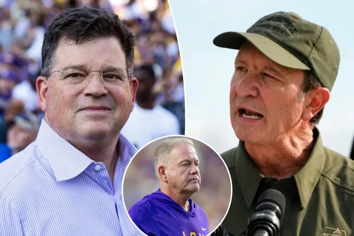 Why Louisiana Gov. has 'got it out for' LSU AD after $54 million Brian Kelly mess