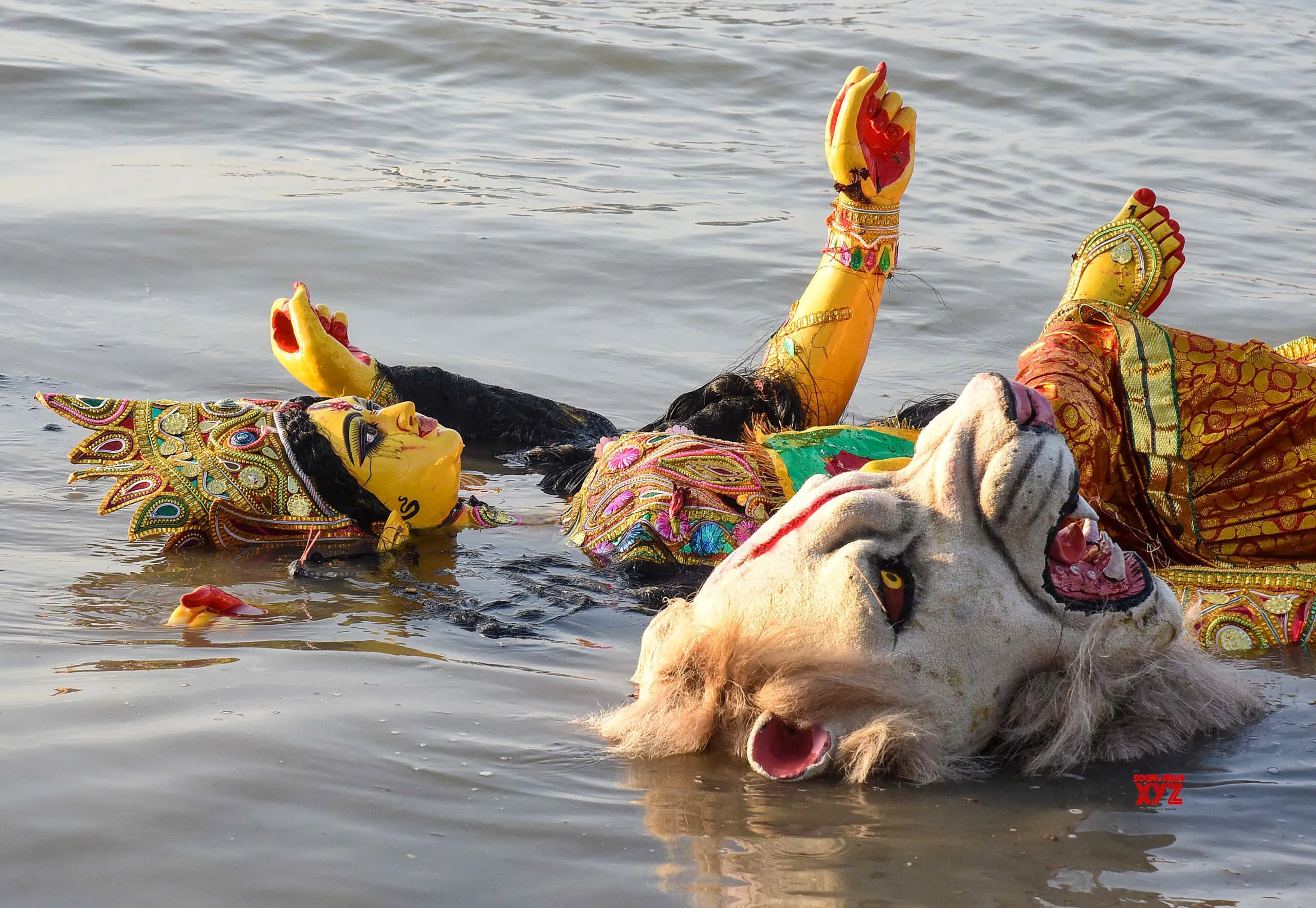 Kolkata: Immersion of Goddess Jagaddhatri Idol #Gallery