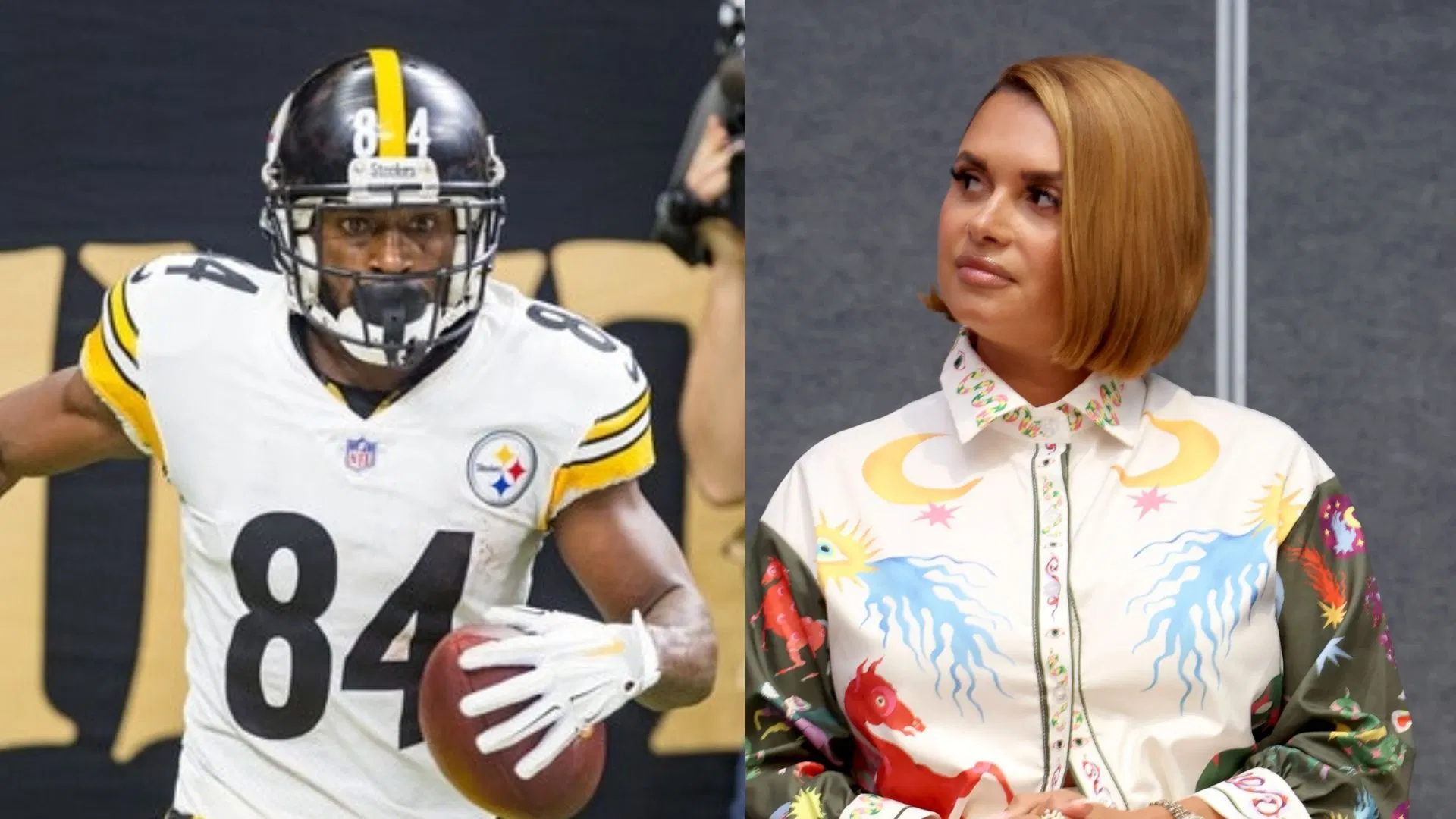 Antonio Brown mocks Joy Taylor's bare-back gymwear photo with wild "Arby's" jab