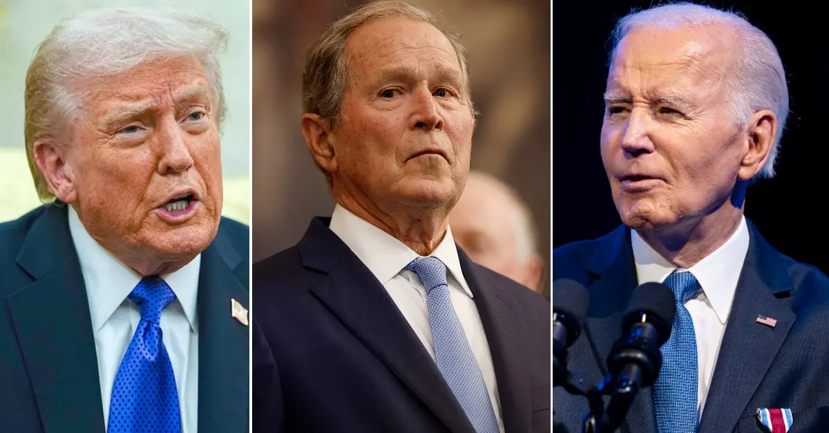 Trump Confuses Rival Biden with George W. Bush in Embarrassing Mishap... as Rumors Prez is Suffering from Dementia Ramp Up Again