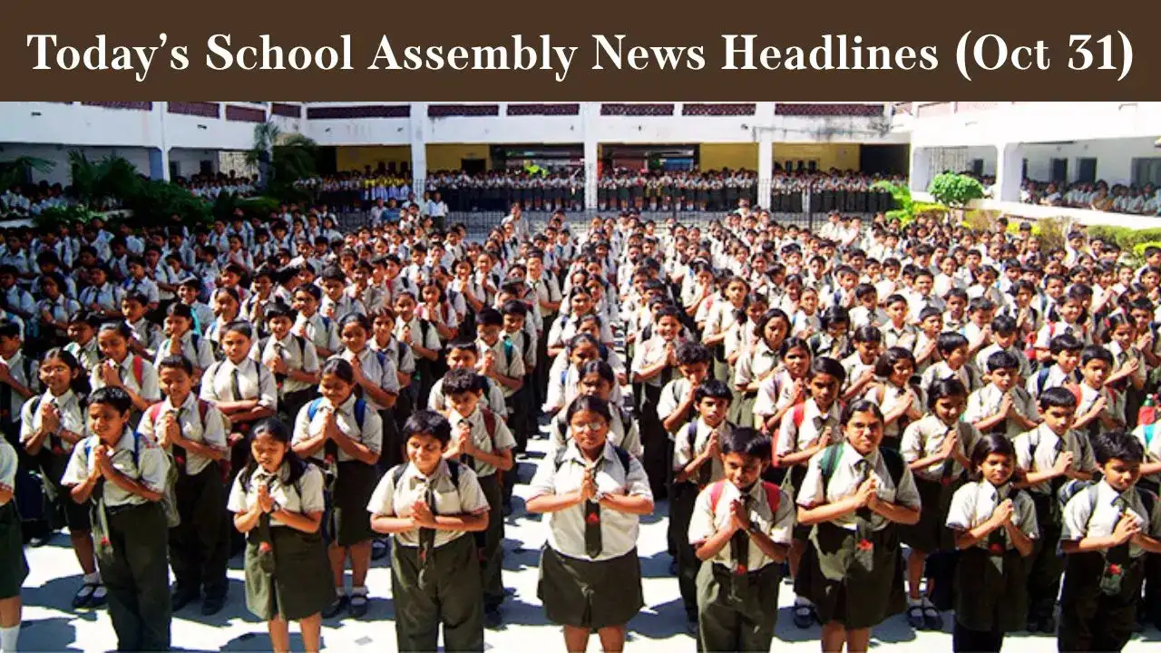 School Assembly News Headlines Today (Oct 31): India Women Defeat Australia to Enter ODI World Cup Final