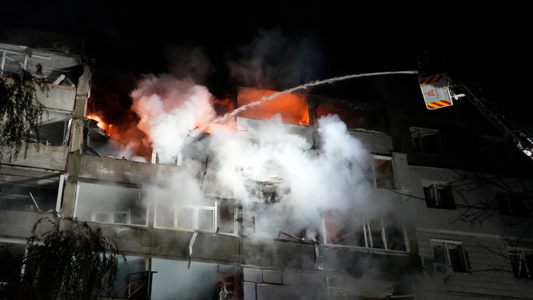 Russia Strikes Ukraine's Rail Network, Hits Sumy High-Rise, Injuring Civilians