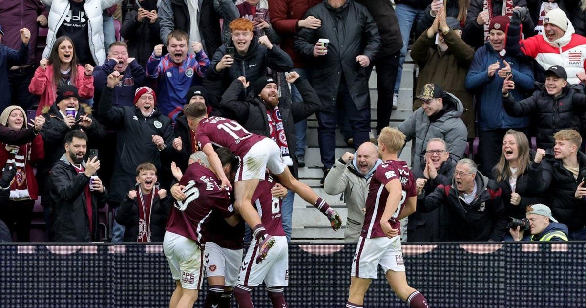 Hearts underlines title threat in Scotland by beating Celtic to move 8 points clear