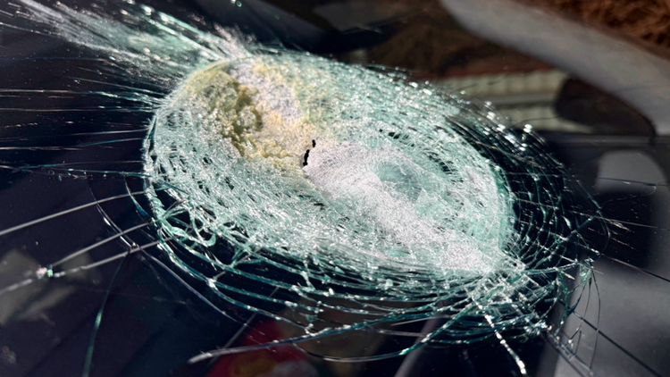 Brand new Tesla struck by suspected meteorite on remote Aussie highway