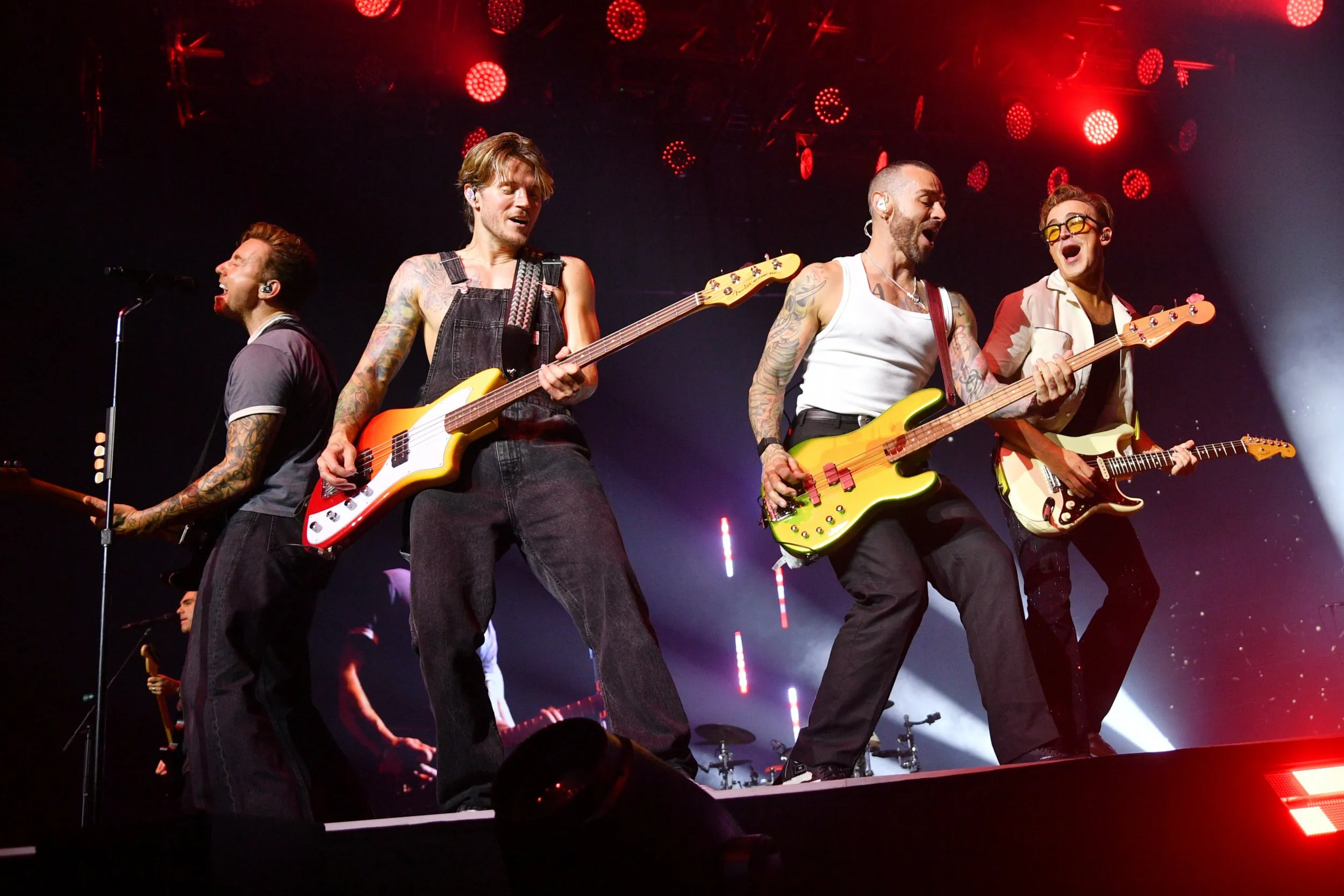 Busted triumph over McFly after technical issues haunt Halloween gig