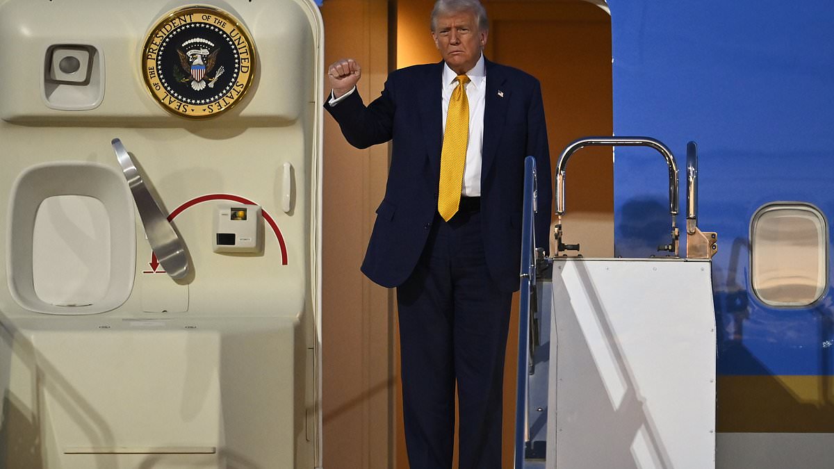 Trump arrives in Tokyo to meet with new Japanese PM who is expected to gift him a gold golf ball