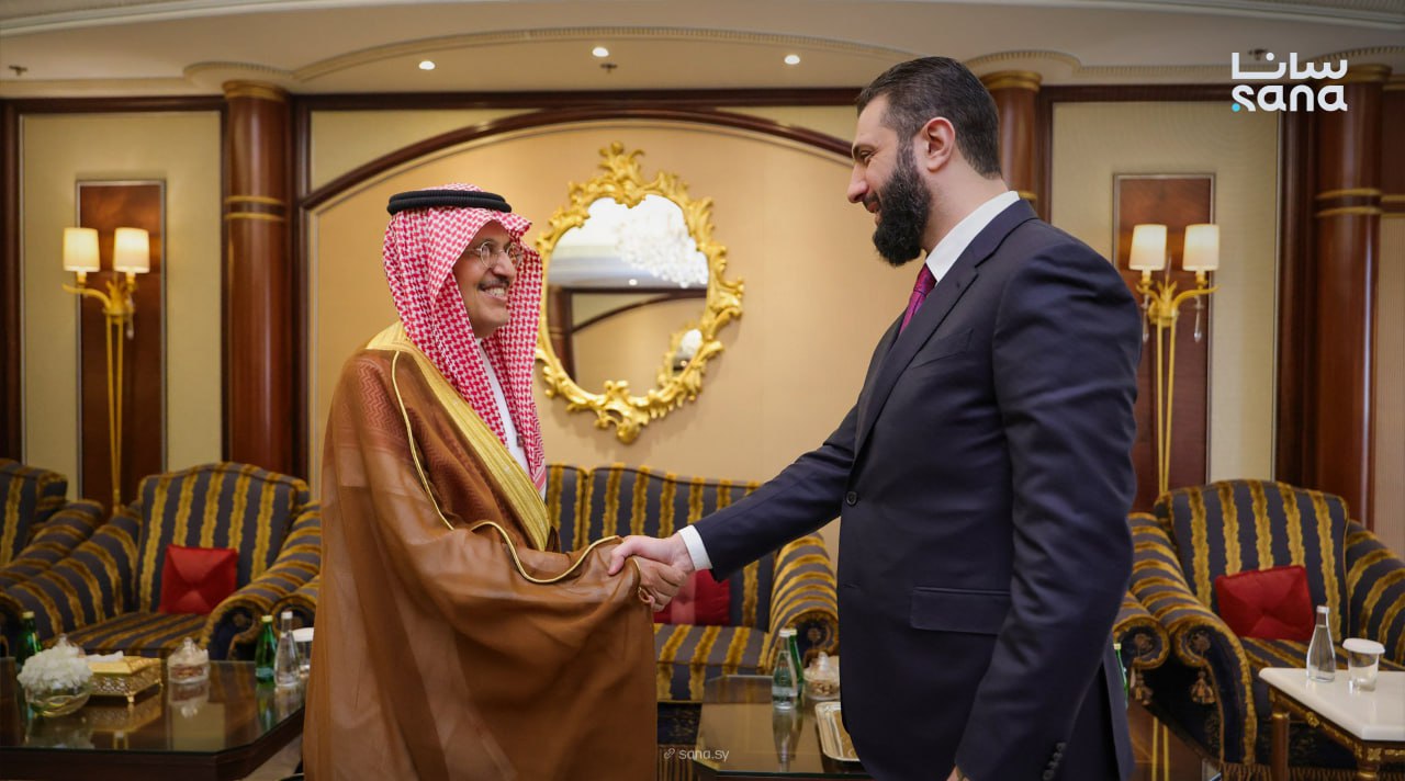 President al-Sharaa discusses boosting economic partnership with Saudi Arabia