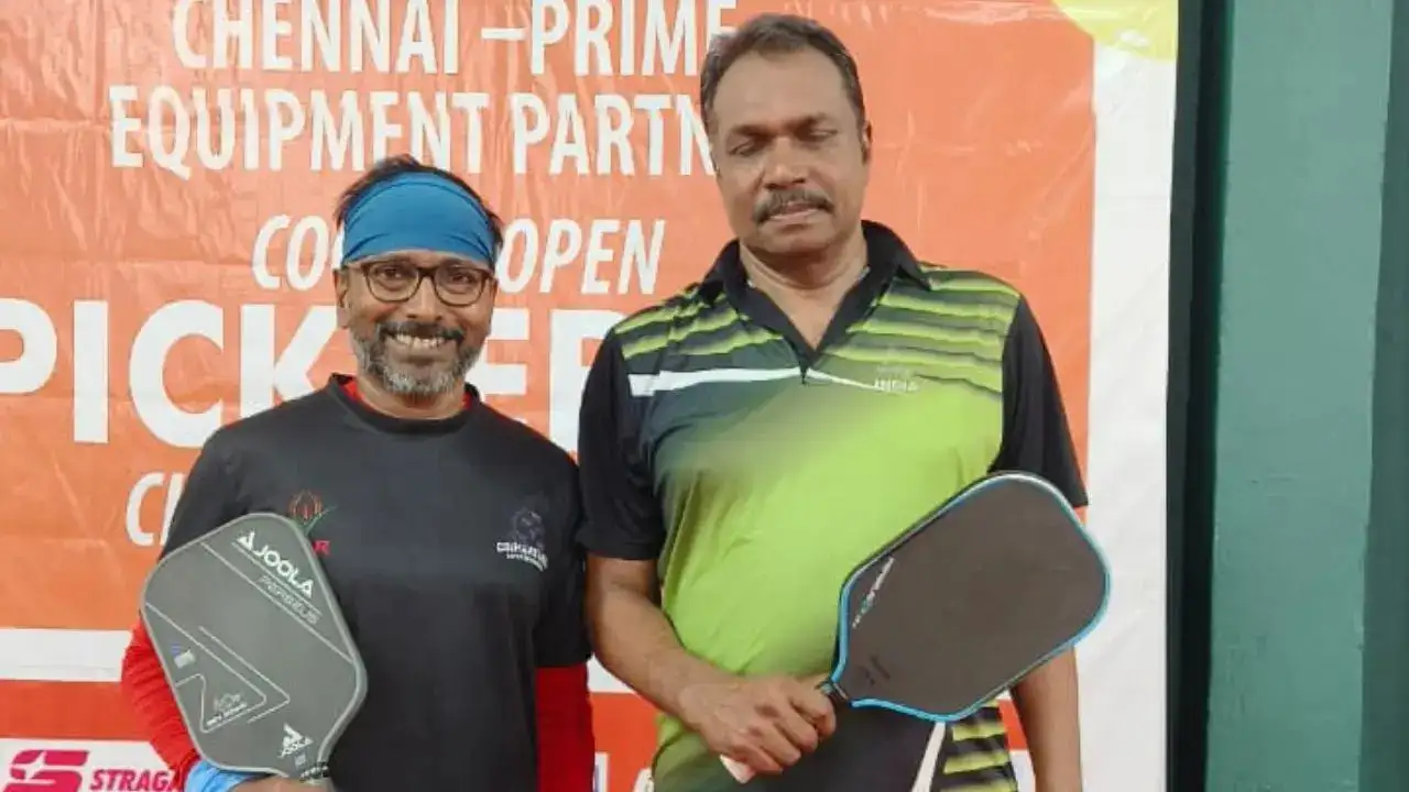 George John-John Matha vs Jayakrishna V-Reji Varghese 55+ Men's Doubles Final: George-John Crowned Champions at Cochin Open Pickleball Championships