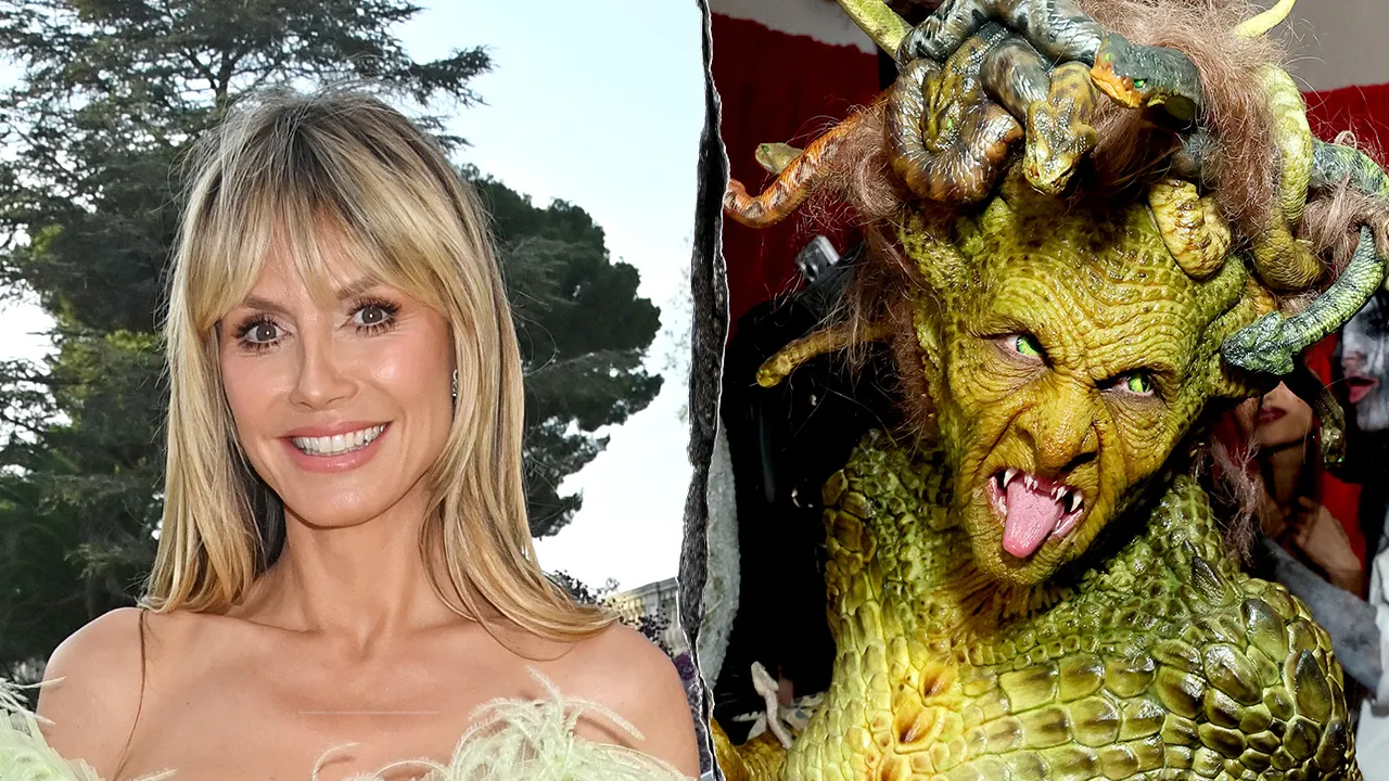 Heidi Klum's elaborate Medusa look steals show at Halloween party