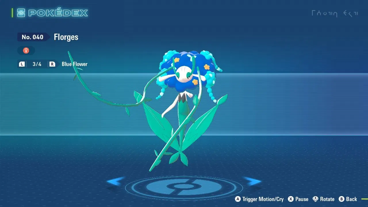 Best Florges moveset and nature in Pokemon Legends Z-A