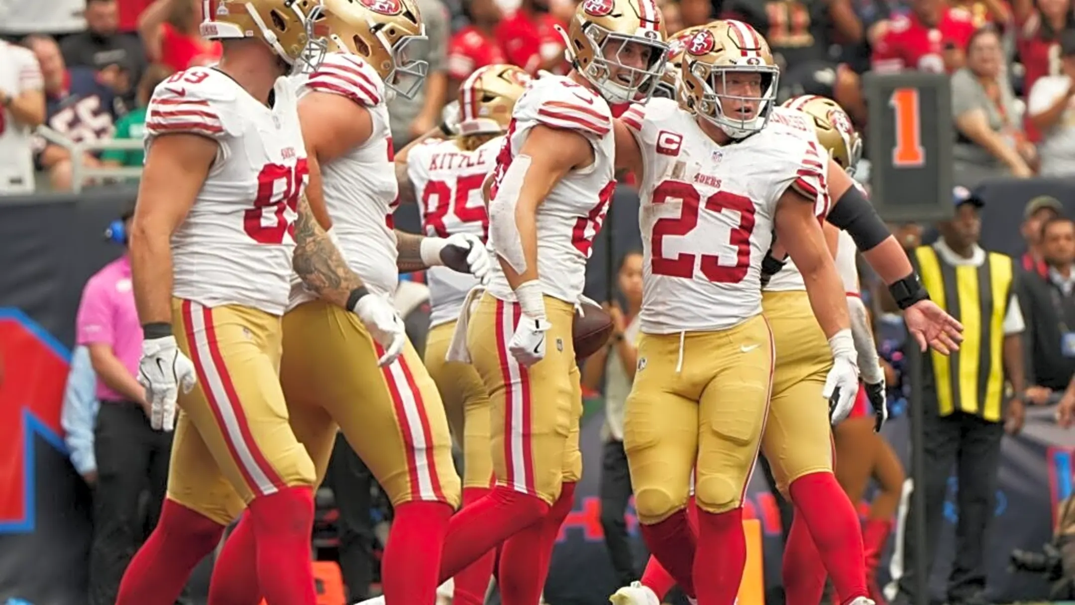 49ers midseason report card 2025