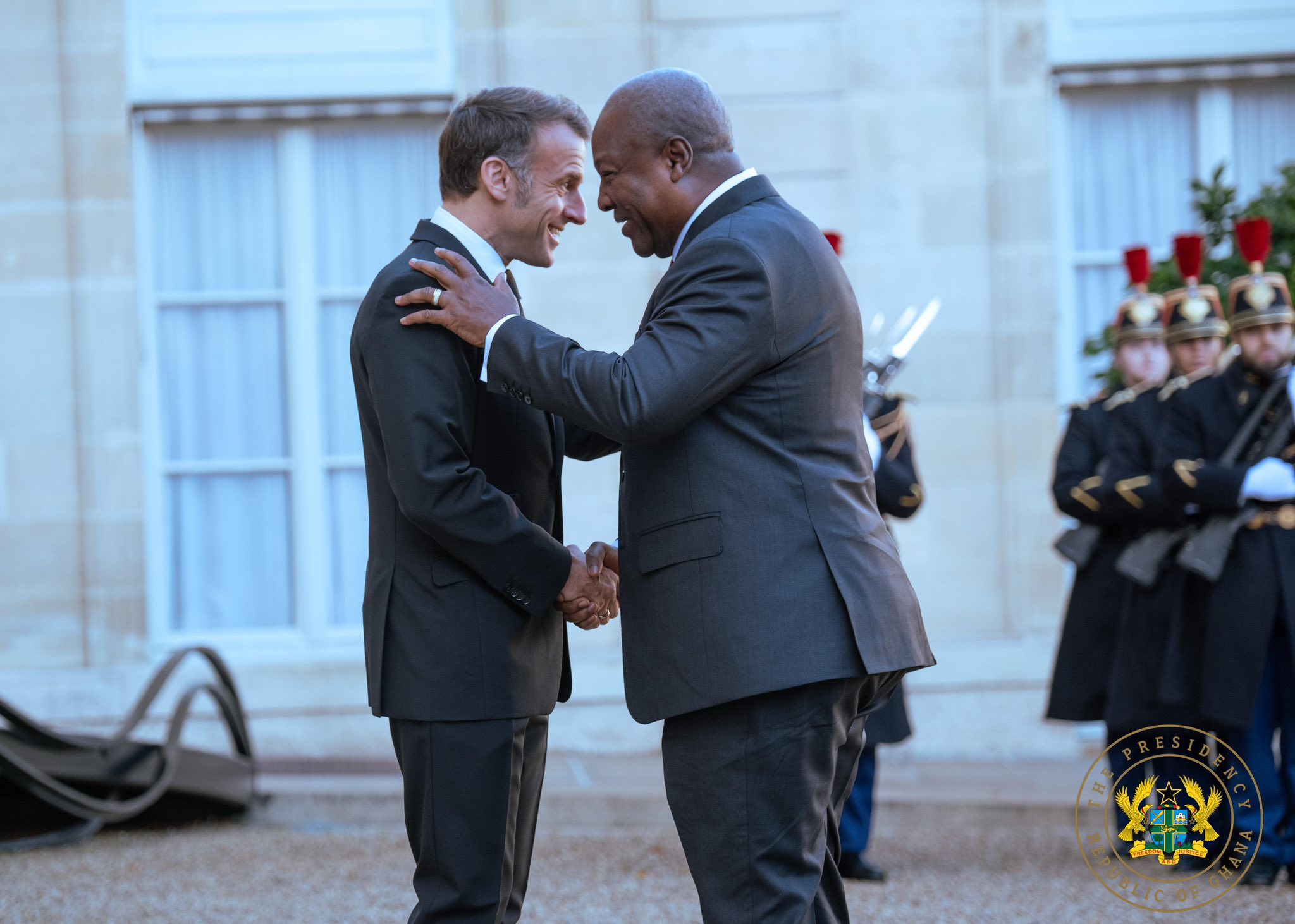 Macron Hosts Mahama