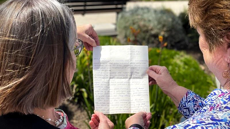 Pen pals for 60 years, Joy and Diane live on opposite sides of the world