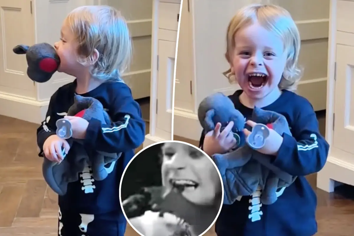 Kelly Osbourne's toddler bites off bat's head in Halloween nod to grandpa Ozzy