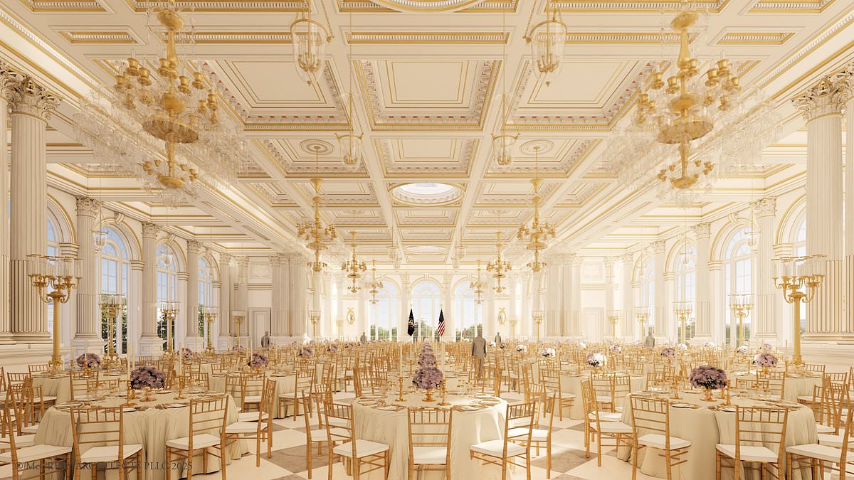 Trump's golden ballroom becomes new political battleground as fiery Democrat plots to tear it down 'on day one'