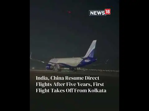 The First Direct Flight Between India And China In More Than Five Years Took Off From Kolkata
