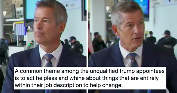 Trump’s transportation secretary wants someone to make America’s public transport cleaner and safer – 17 business class comebacks