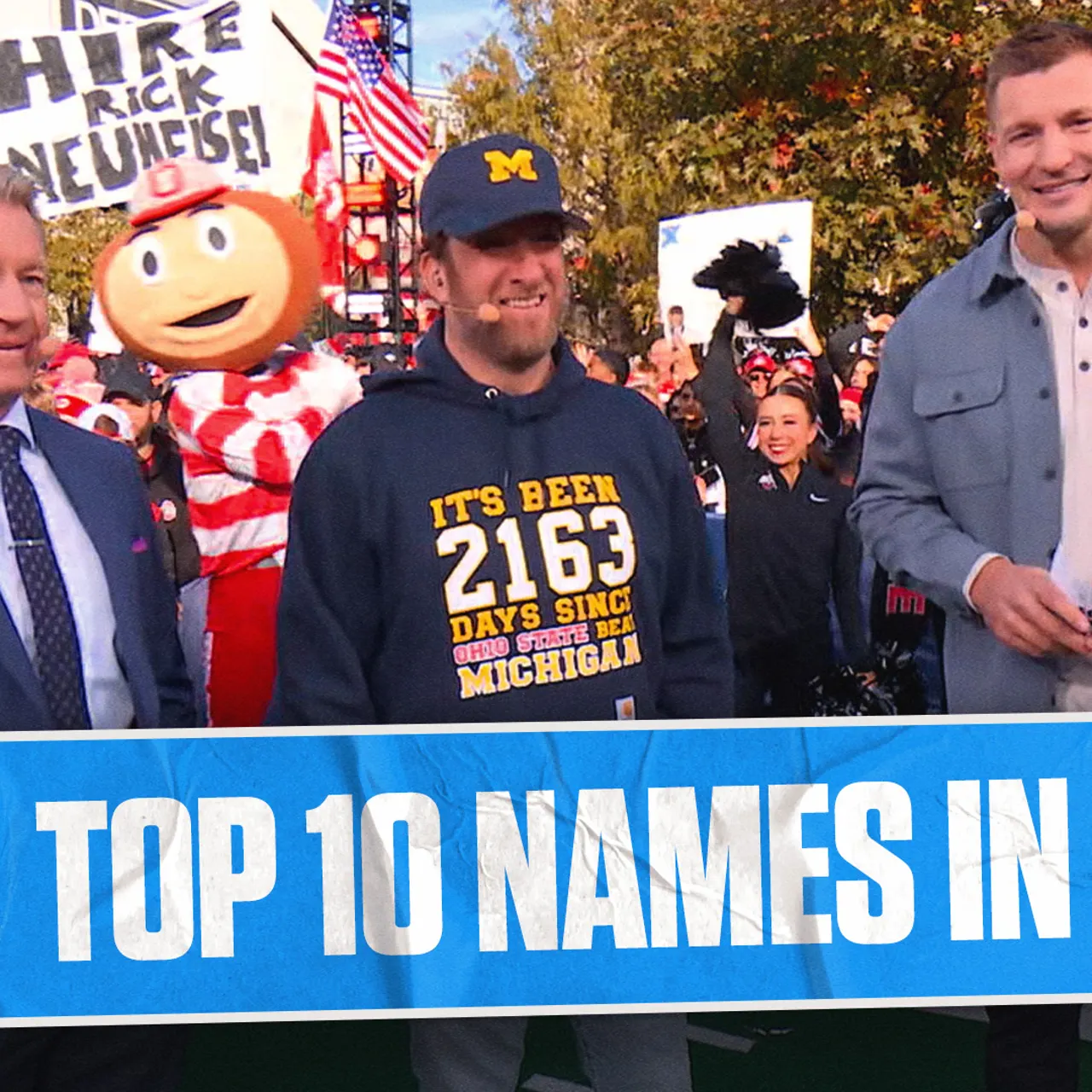 Rob Gronkowski & Dave Portnoy react to TOP 10 NAMES in College Football  | FOX College Football