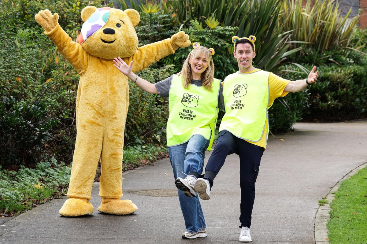 Portadown: radio presenters Cate and Connor join forces – and legs - for BBC Children in Need broadcasts and walking challenge