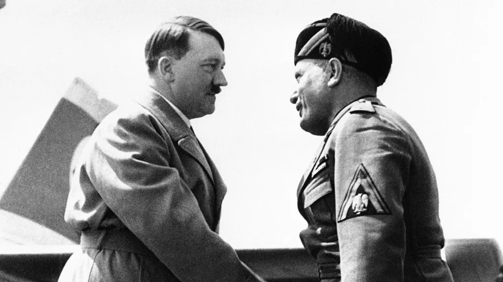 November 1, Mussolini extols 'axis' alliance with Nazi Germany