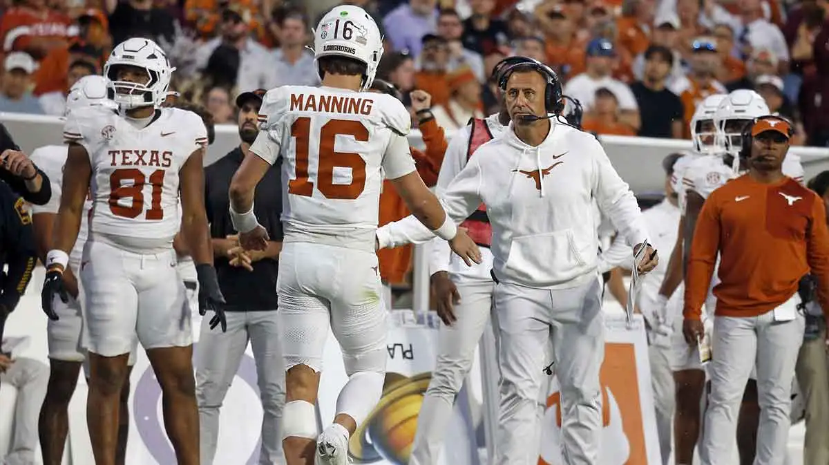 Texas Football’s Arch Manning will start vs. Vanderbilt, Steve Sarkisian reveals