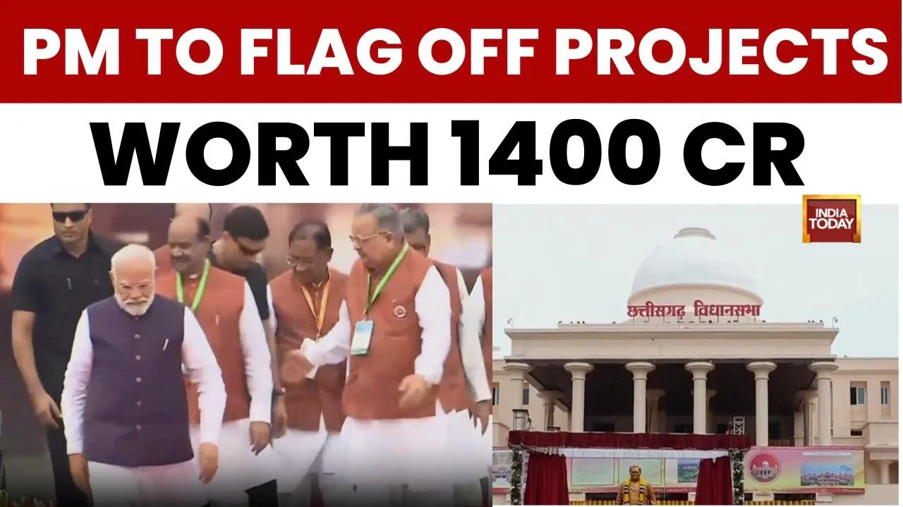 PM Modi's Chhattisgarh Visit: Vajpayee Statue, ₹14,260 Cr Projects Unveiled