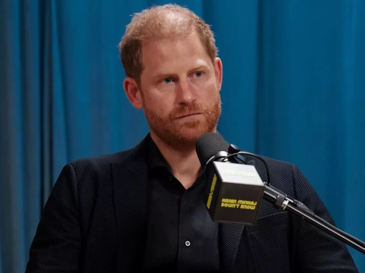 Prince Harry’s telling 'uncomfortable' gesture as he is mocked about memoir