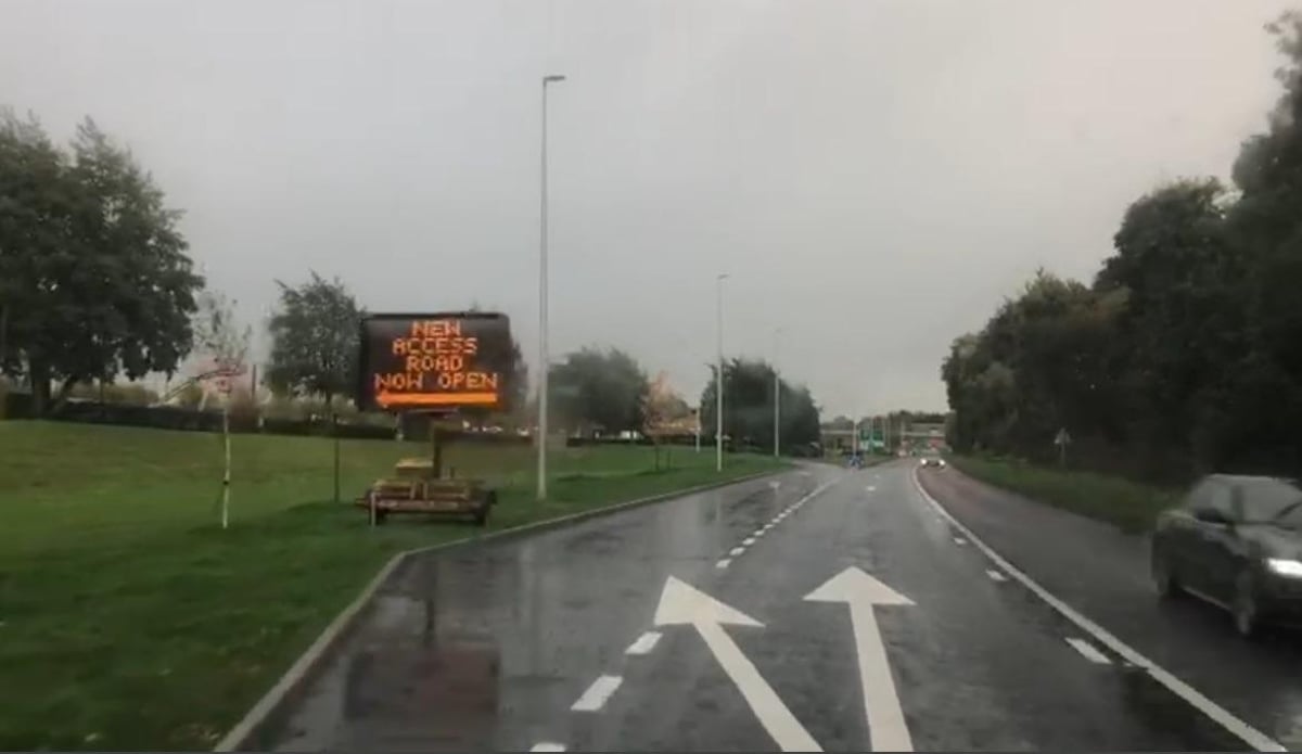 We gave it a go… Shoppers cheer as new access lane into Rushmere Shopping Centre from Central Way opens to cut busy-period congestion