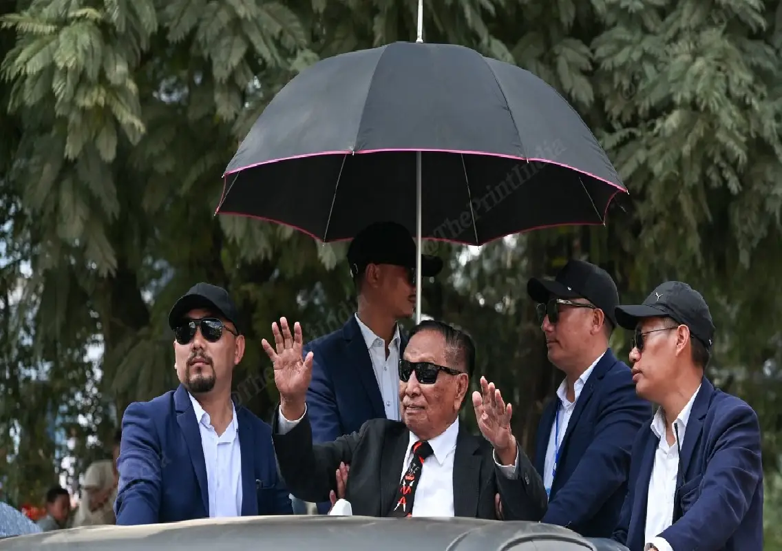 Thousands welcome NSCN (IM) chief Thuingaleng Muivah in Senapati