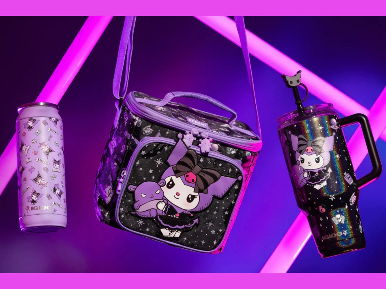 New Kuromi x Igloo collection brings punk aesthetic to tumbler, lunch bag, & more