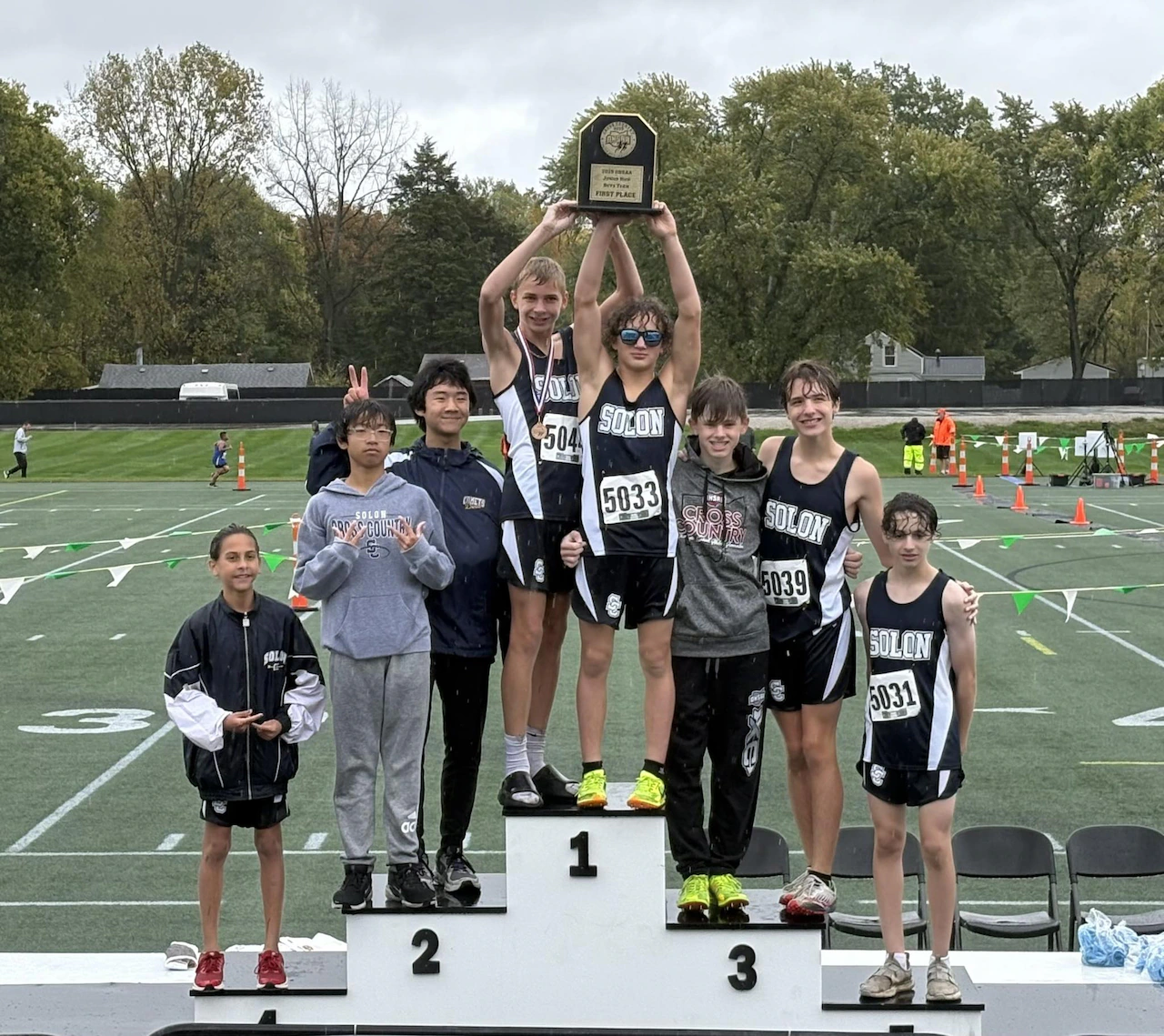 Solon Middle School boys’ cross country team captures state title after undefeated season